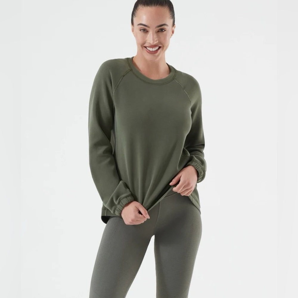 NUX Olive ultra soft relaxed fit sweatshirt size XL